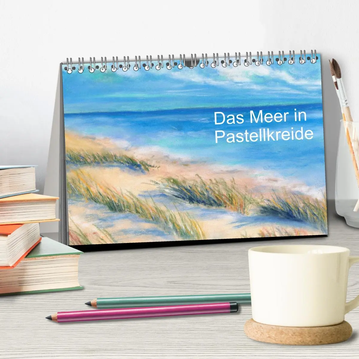 Bild: 9783457954799 | Das Meer in Pastellkreide (Tischkalender 2026 DIN A5 quer),...