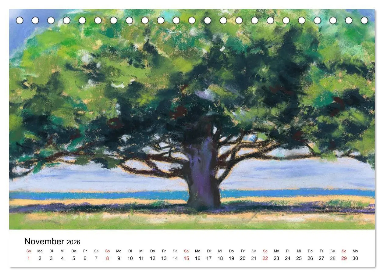 Bild: 9783457954799 | Das Meer in Pastellkreide (Tischkalender 2026 DIN A5 quer),...