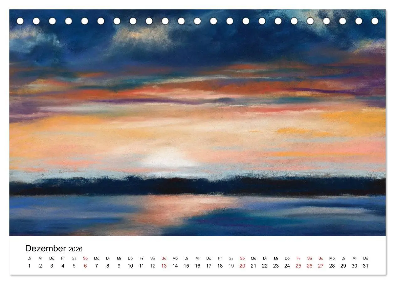 Bild: 9783457954799 | Das Meer in Pastellkreide (Tischkalender 2026 DIN A5 quer),...