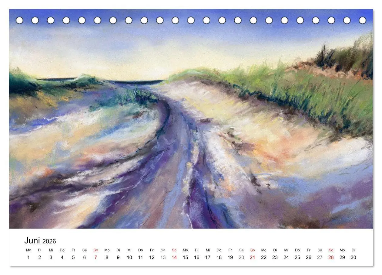 Bild: 9783457954799 | Das Meer in Pastellkreide (Tischkalender 2026 DIN A5 quer),...