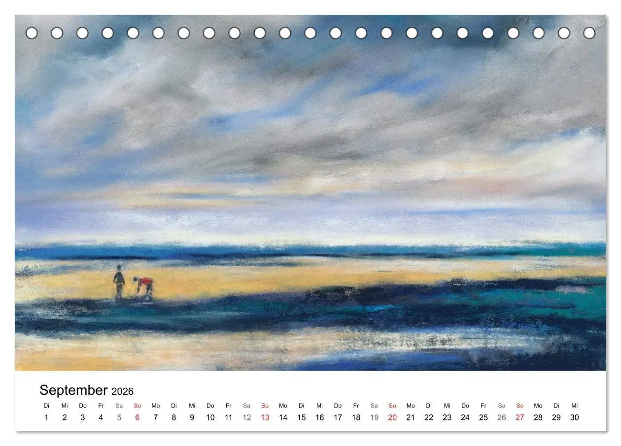Bild: 9783457954799 | Das Meer in Pastellkreide (Tischkalender 2026 DIN A5 quer),...
