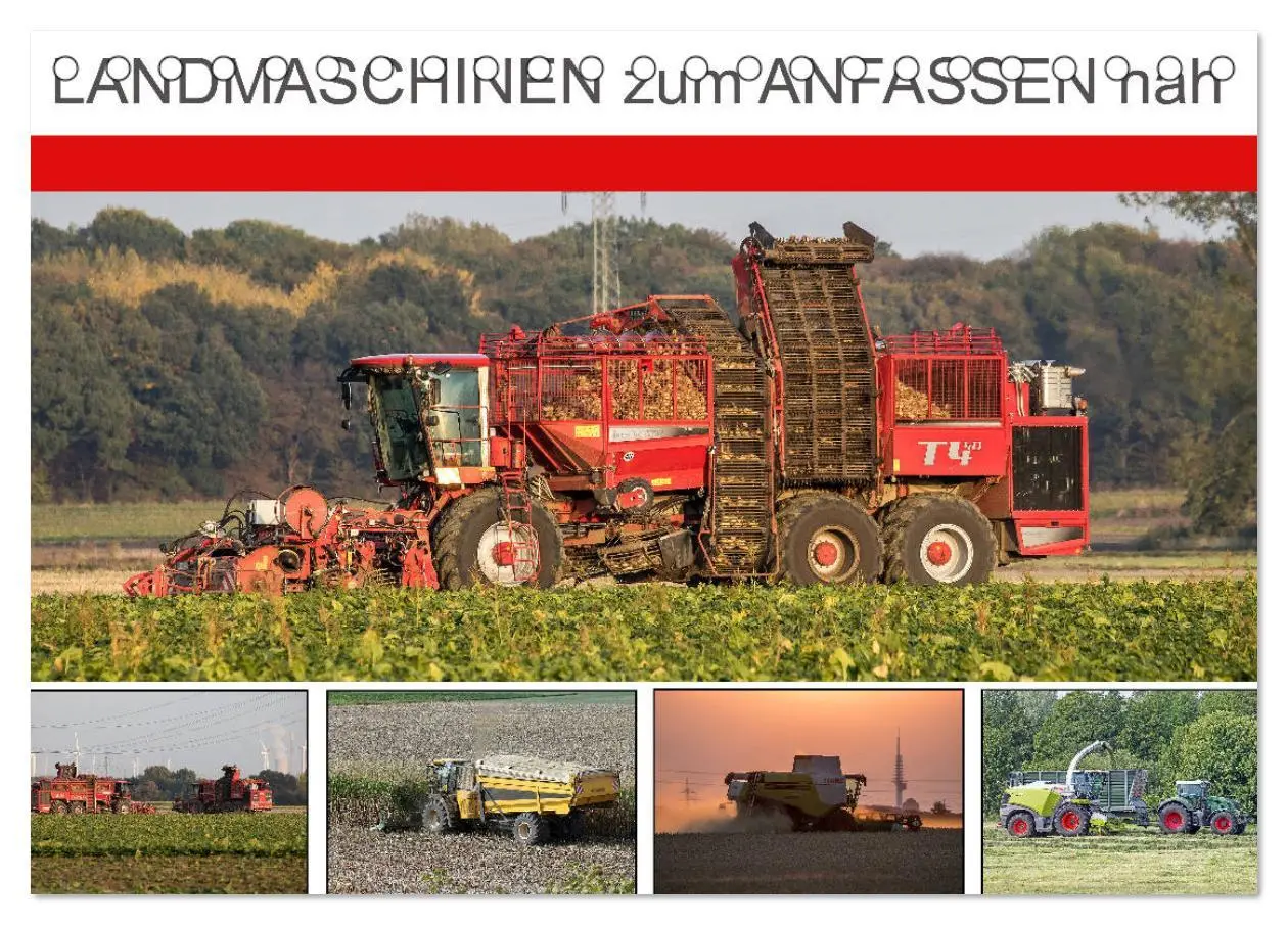 Cover: 9783516044799 | Landmaschinen zum Anfassen nah (Tischkalender 2026 DIN A5 quer),...