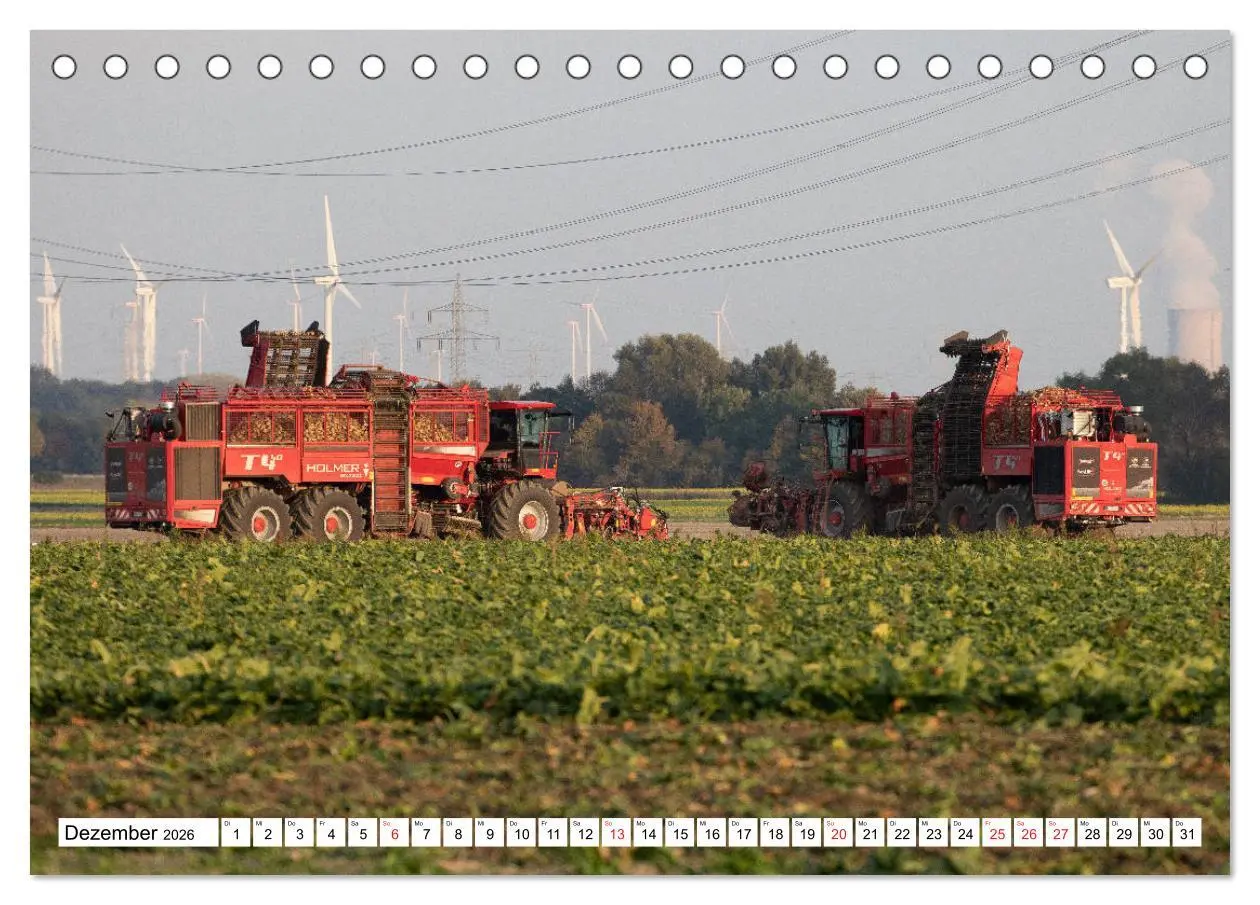 Bild: 9783516044799 | Landmaschinen zum Anfassen nah (Tischkalender 2026 DIN A5 quer),...