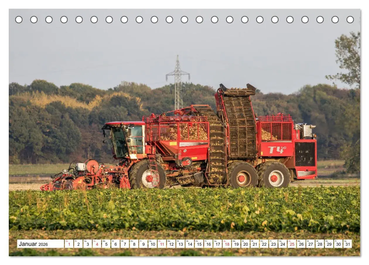 Bild: 9783516044799 | Landmaschinen zum Anfassen nah (Tischkalender 2026 DIN A5 quer),...