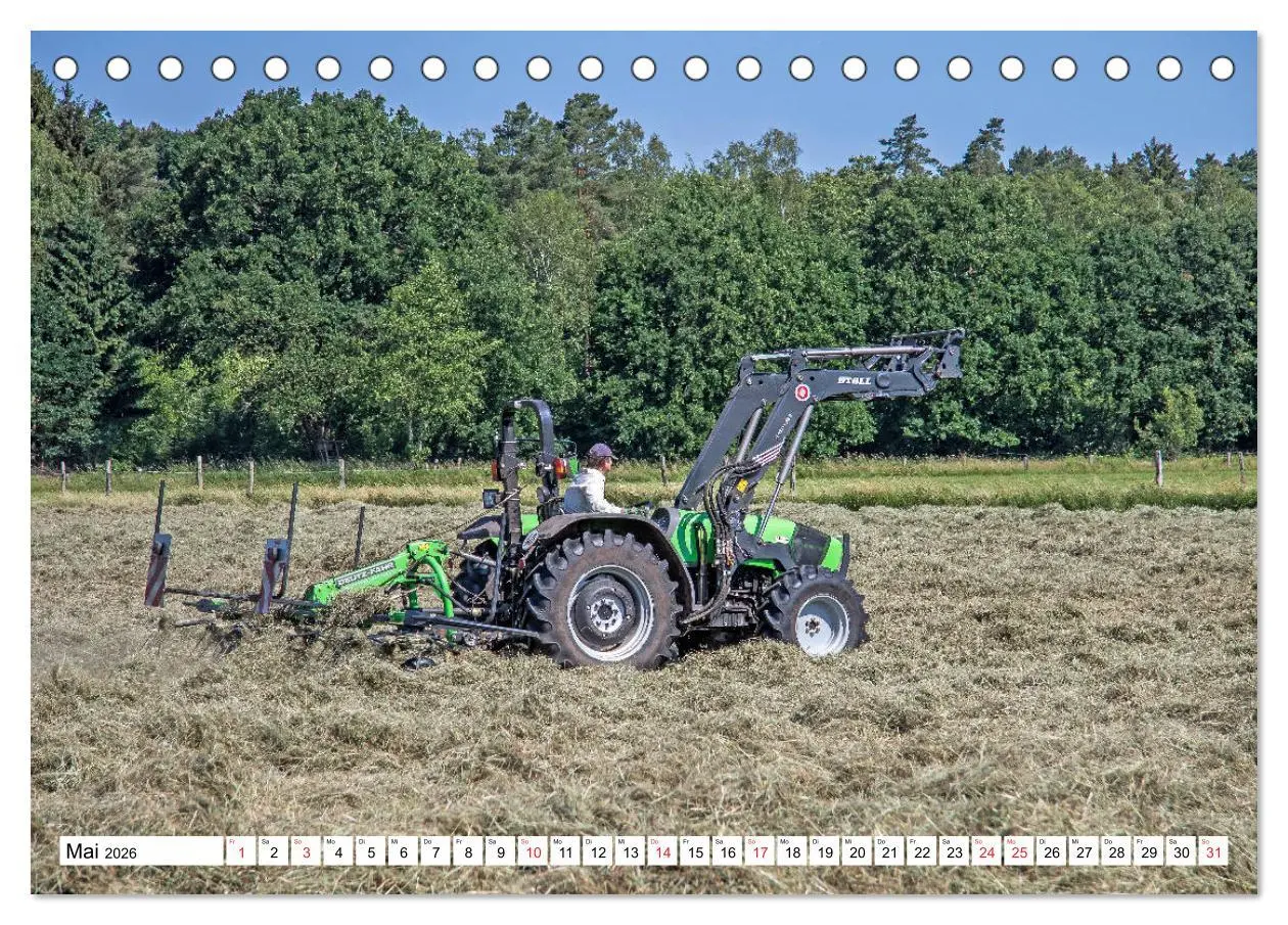 Bild: 9783516044799 | Landmaschinen zum Anfassen nah (Tischkalender 2026 DIN A5 quer),...