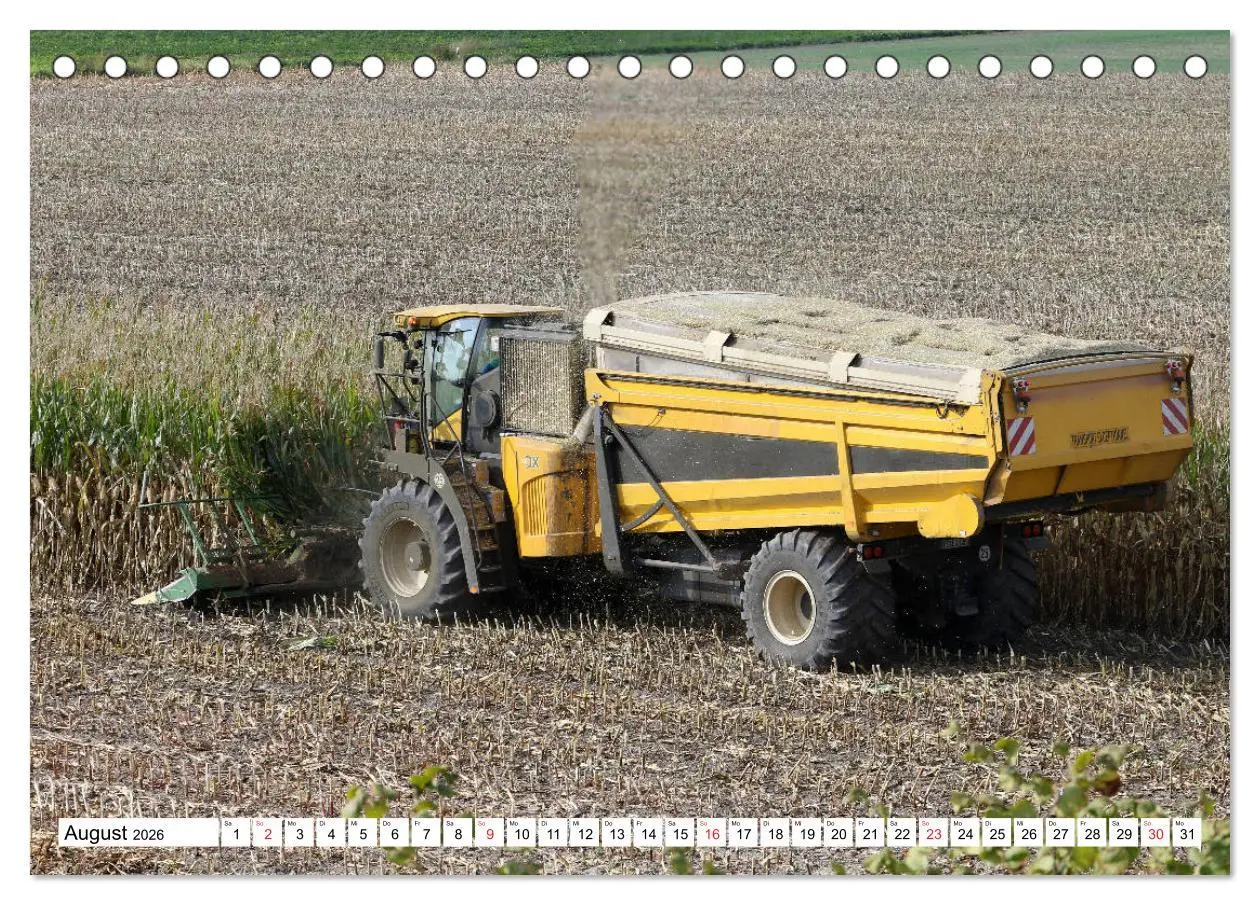 Bild: 9783516044799 | Landmaschinen zum Anfassen nah (Tischkalender 2026 DIN A5 quer),...