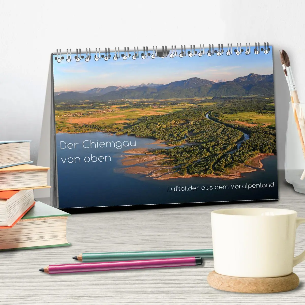 Bild: 9783516114799 | Der Chiemgau von oben (Tischkalender 2026 DIN A5 quer), CALVENDO...