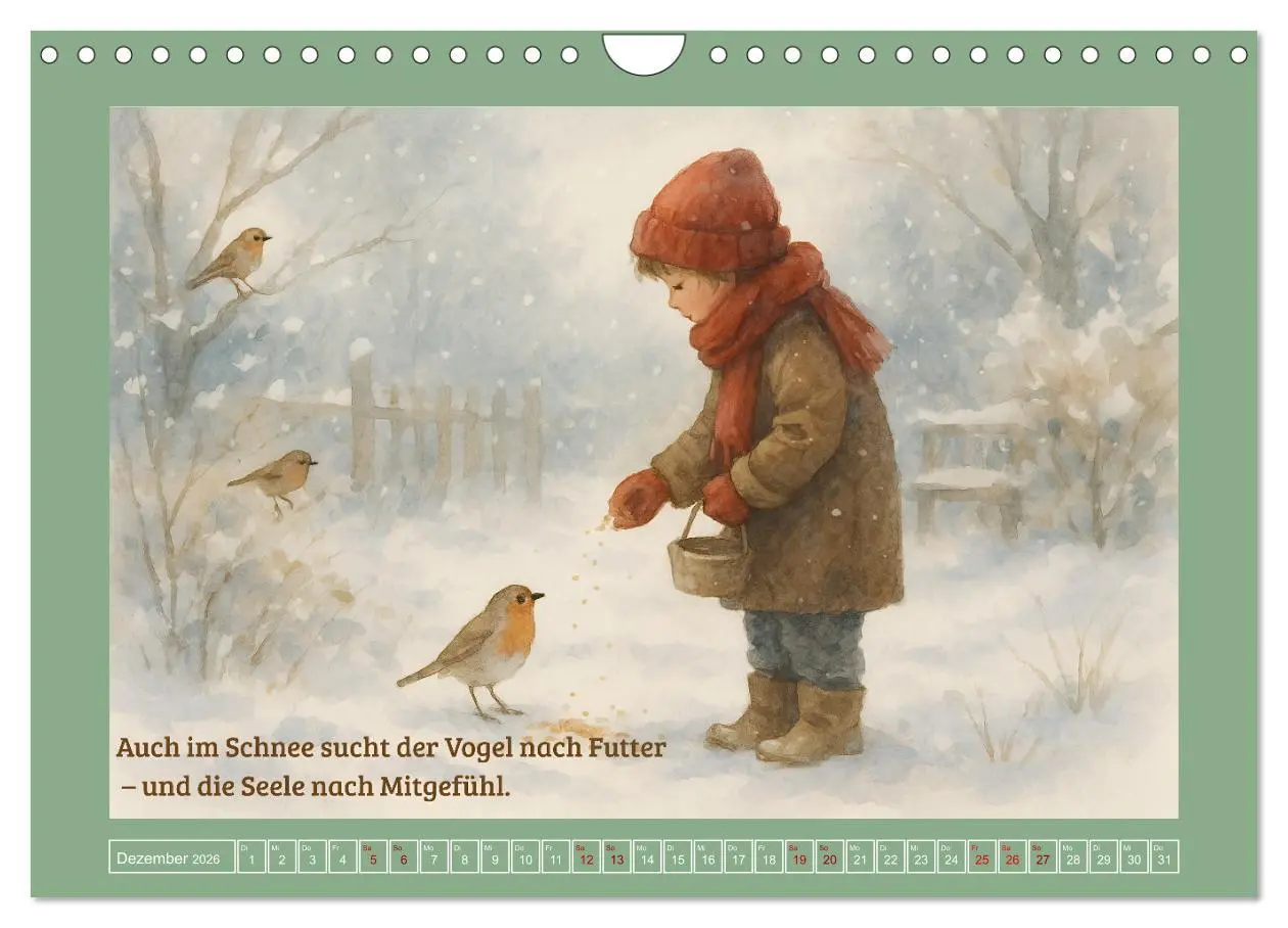 Bild: 9783516594799 | Wenn wir fühlen (Wandkalender 2026 DIN A4 quer), CALVENDO...