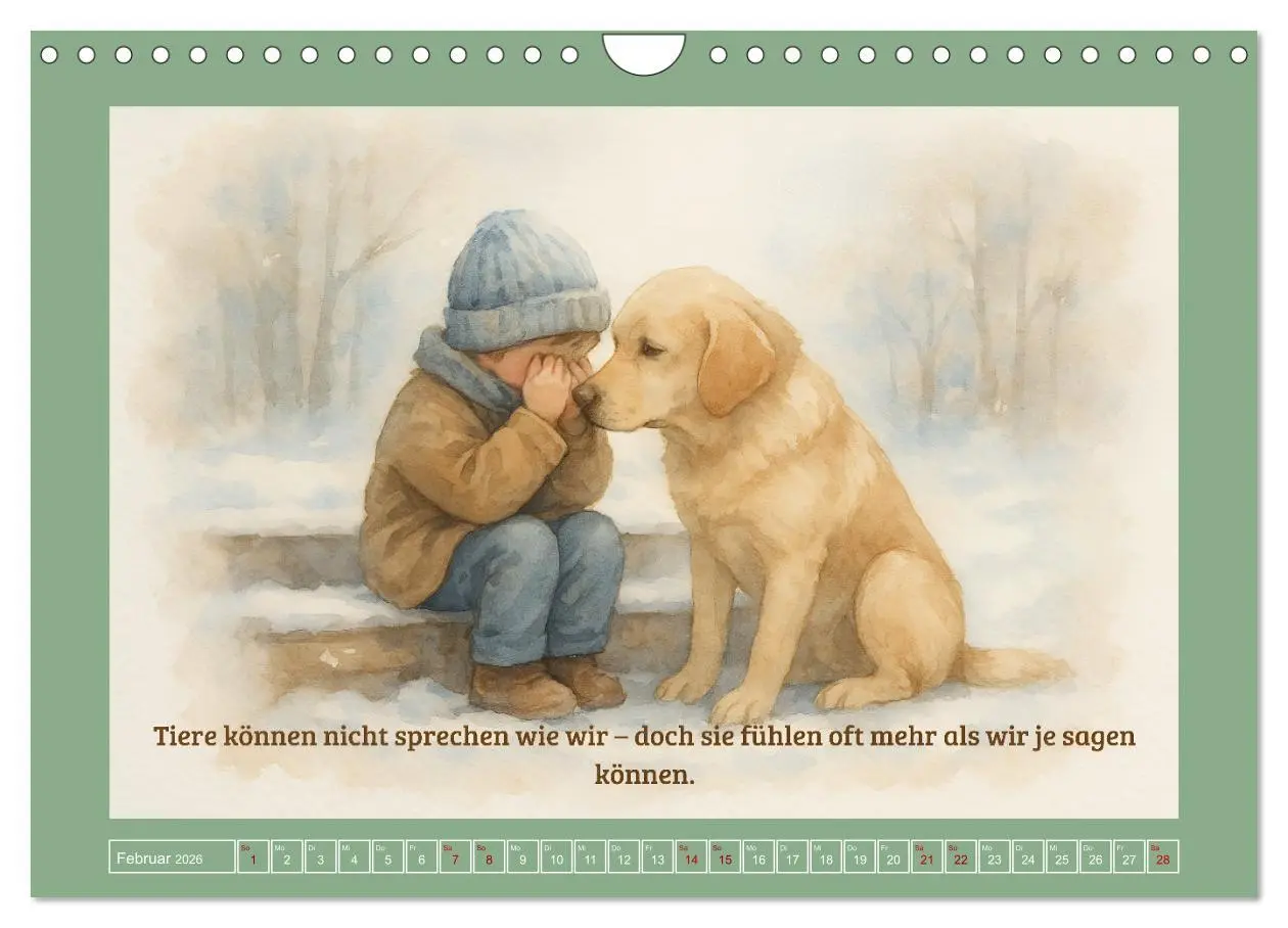 Bild: 9783516594799 | Wenn wir fühlen (Wandkalender 2026 DIN A4 quer), CALVENDO...
