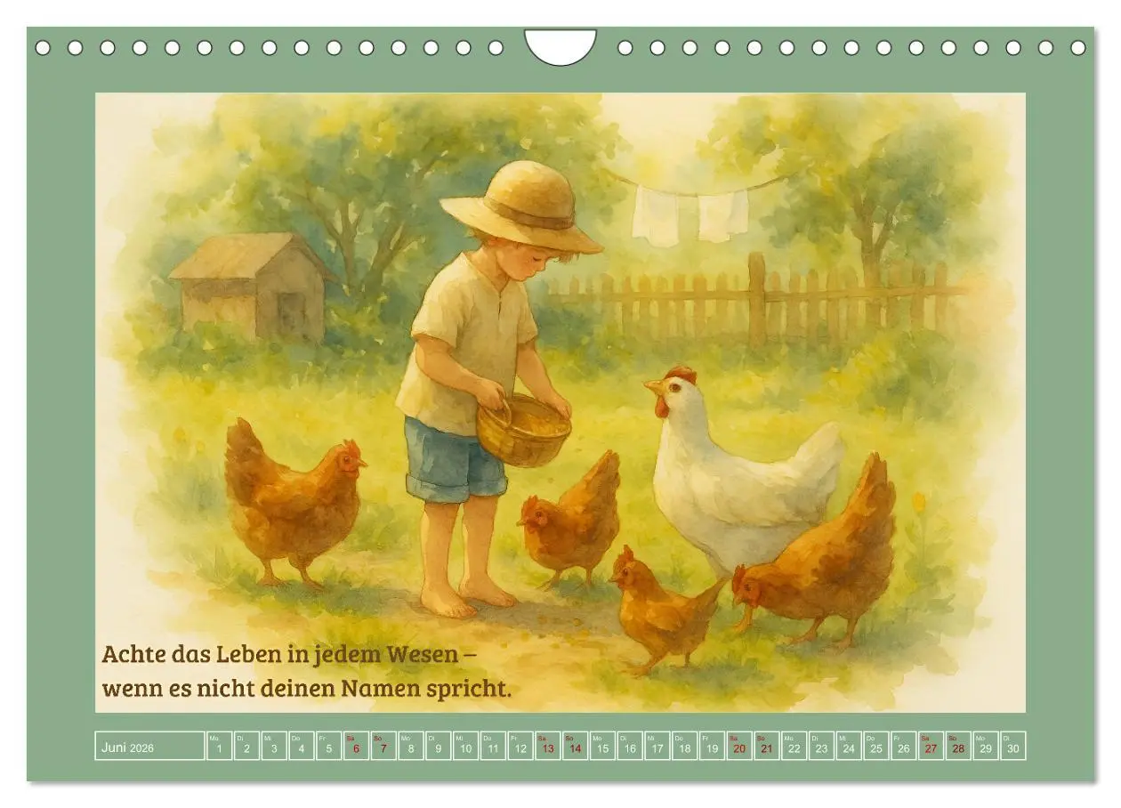 Bild: 9783516594799 | Wenn wir fühlen (Wandkalender 2026 DIN A4 quer), CALVENDO...