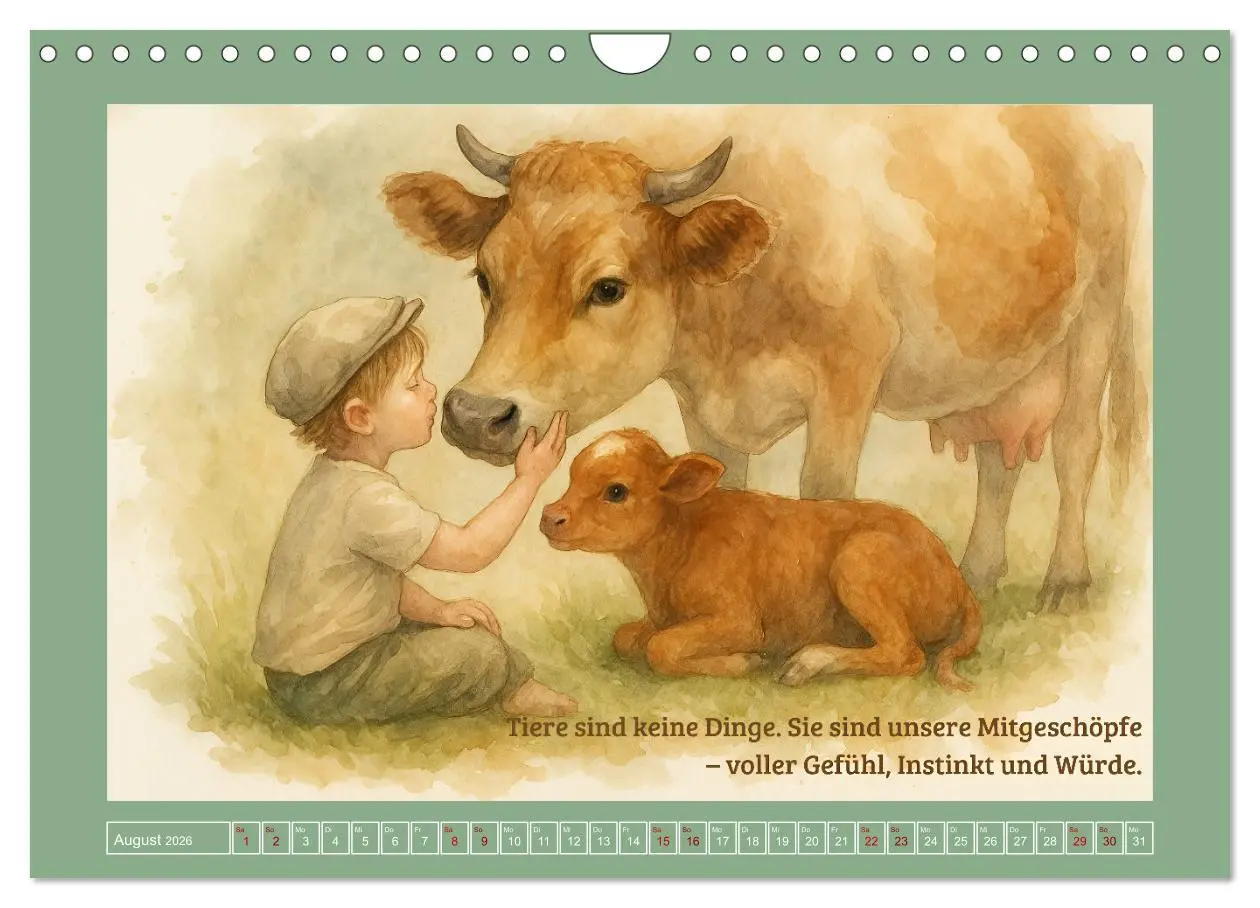 Bild: 9783516594799 | Wenn wir fühlen (Wandkalender 2026 DIN A4 quer), CALVENDO...