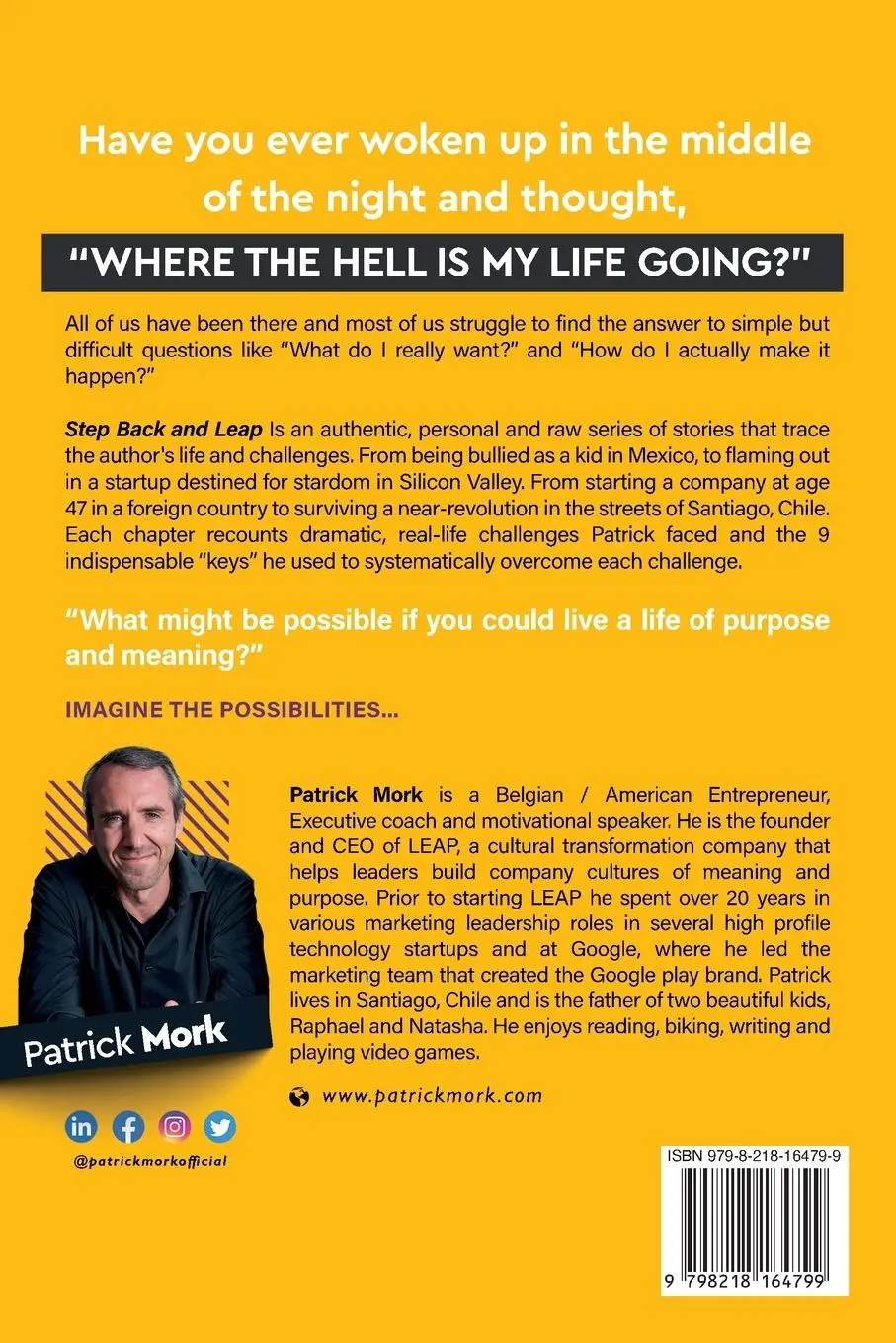 Rückseite: 9798218164799 | Step Back and LEAP | 9 Keys to Unlock your Life and Make Change Happen