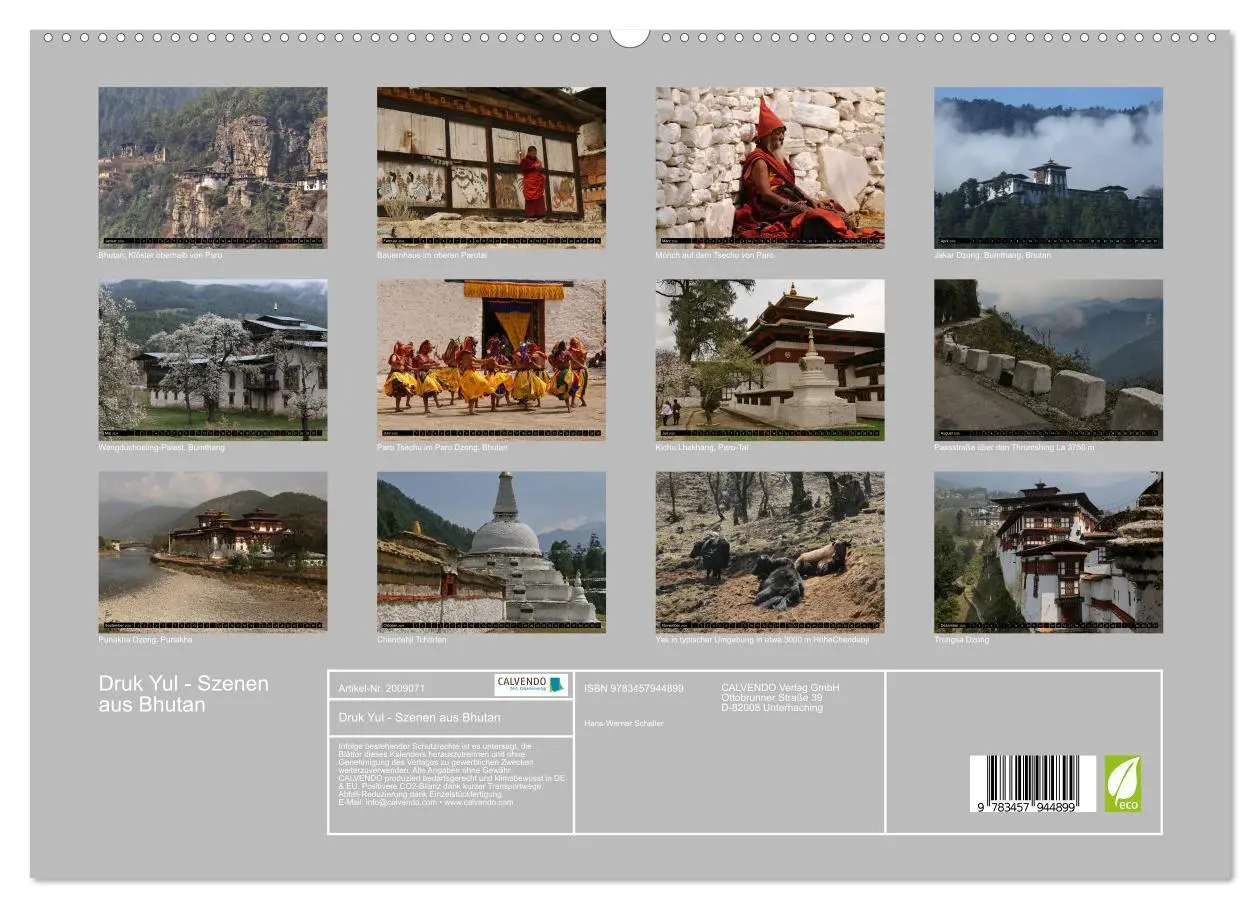 Bild: 9783457944899 | Druk Yul - Szenen aus Bhutan (hochwertiger Premium Wandkalender...