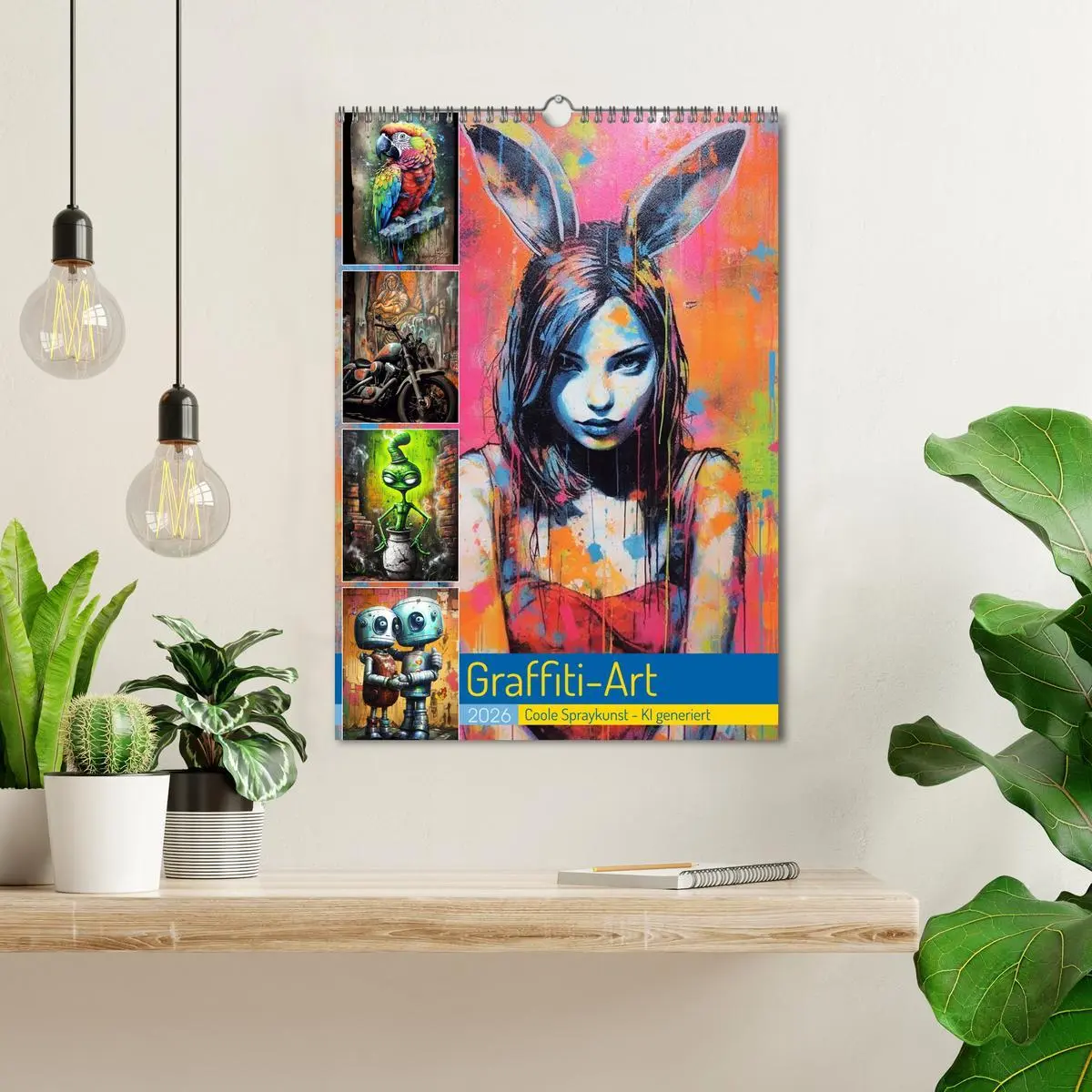 Bild: 9783516274899 | Graffiti Art (Wandkalender 2026 DIN A3 hoch), CALVENDO Monatskalender