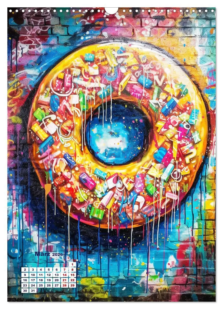 Bild: 9783516274899 | Graffiti Art (Wandkalender 2026 DIN A3 hoch), CALVENDO Monatskalender