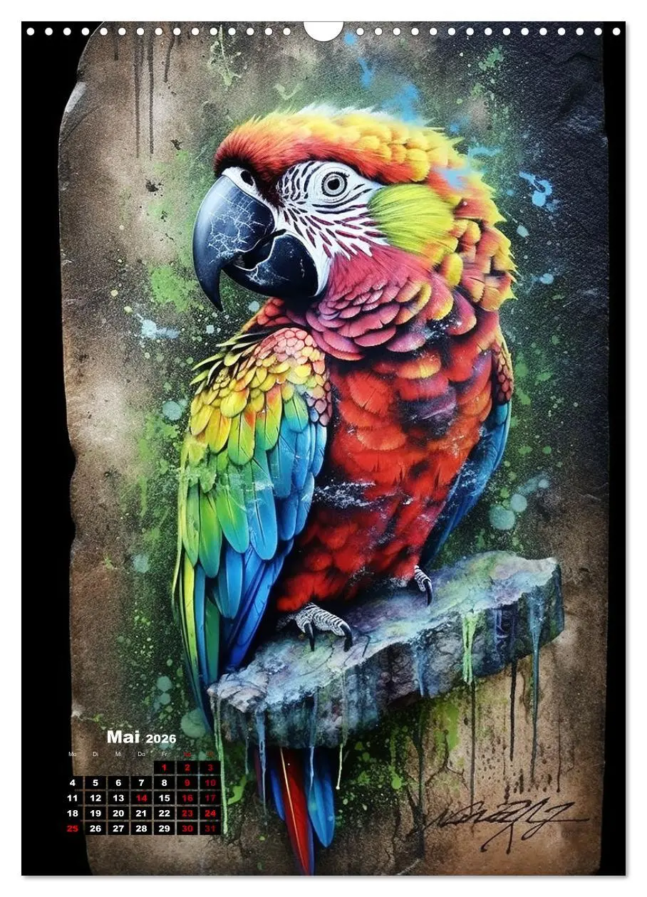 Bild: 9783516274899 | Graffiti Art (Wandkalender 2026 DIN A3 hoch), CALVENDO Monatskalender