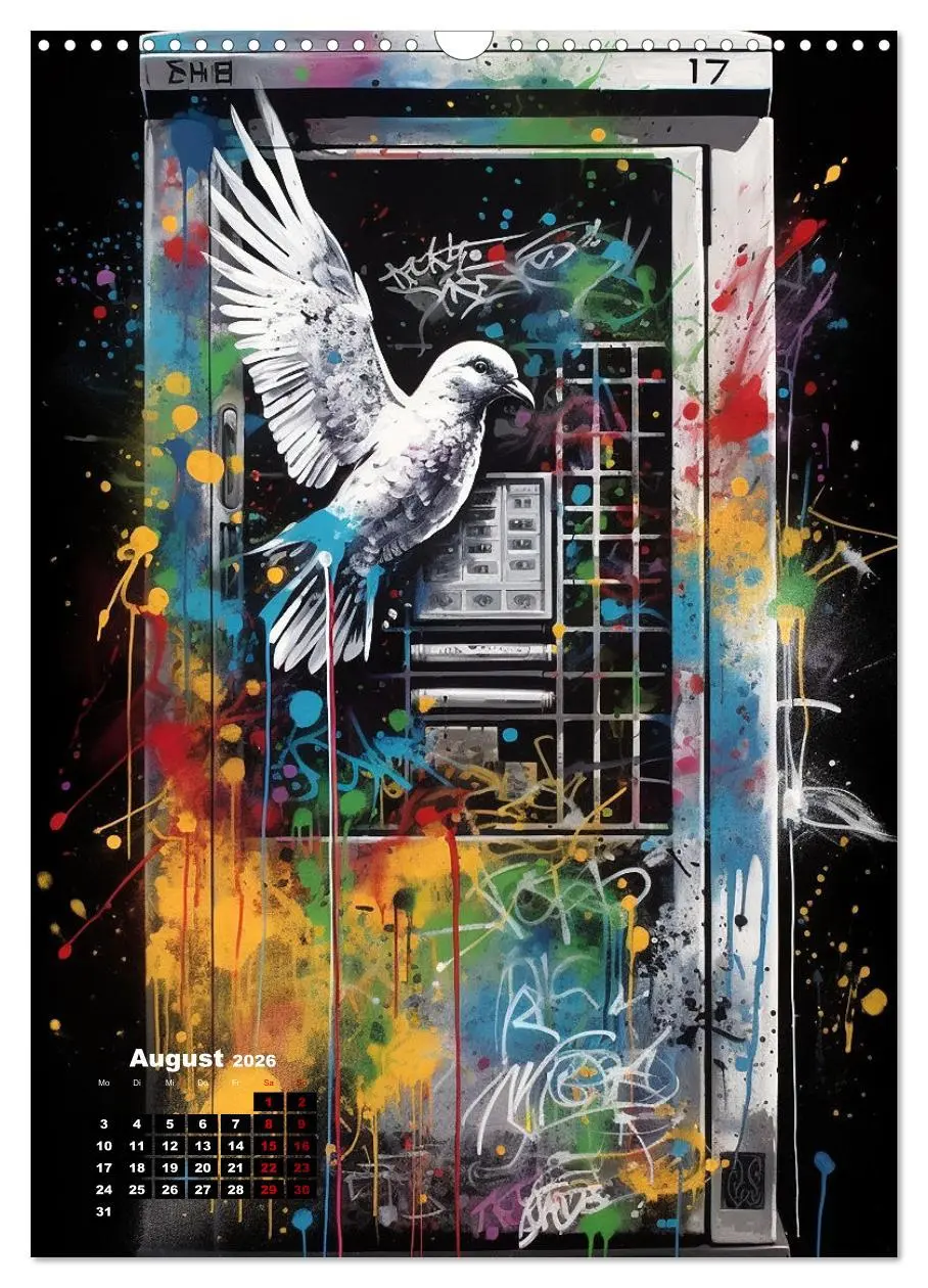 Bild: 9783516274899 | Graffiti Art (Wandkalender 2026 DIN A3 hoch), CALVENDO Monatskalender