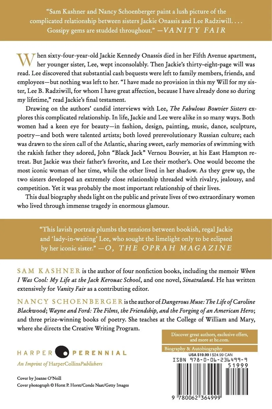 Rückseite: 9780062364999 | Fabulous Bouvier Sisters, The | Sam Kashner | Taschenbuch | Englisch