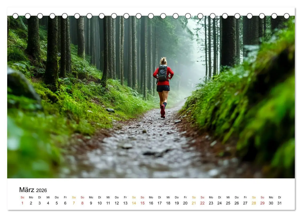 Bild: 9783457314999 | Trailrunning Power (Tischkalender 2026 DIN A5 quer), CALVENDO...