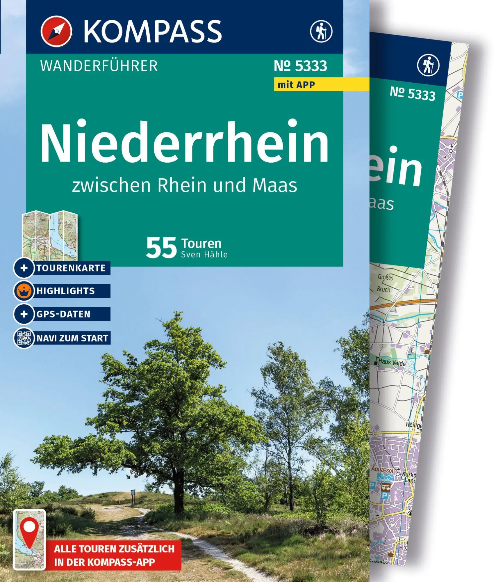 Cover: 9783991544999 | KOMPASS Wanderführer Niederrhein, zwischen Rhein und Maas, 55...