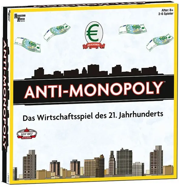 Cover: 794764085099 | Anti-Monopoly (Spiel) | Das Wirtschaftsspiel des 21. Jahrhunderts