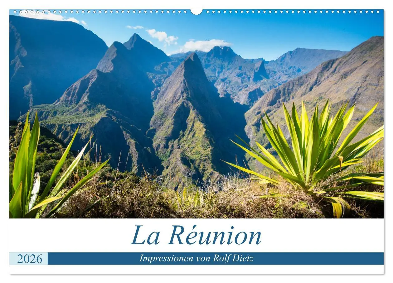 Cover: 9783457755099 | La Réunion - Impressionen von Rolf Dietz (Wandkalender 2026 DIN A2...