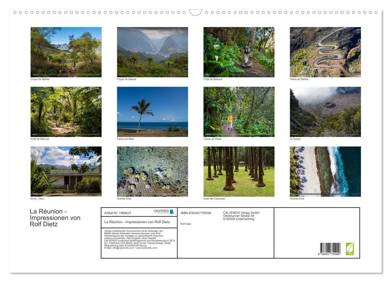 Bild: 9783457755099 | La Réunion - Impressionen von Rolf Dietz (Wandkalender 2026 DIN A2...