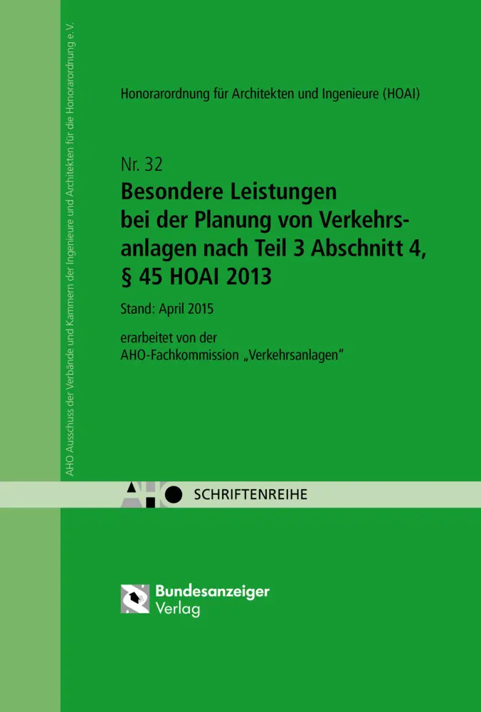 Cover: 9783846205099 | Besondere Leistungen bei der Planung von Verkehrsanlagen nach Teil...