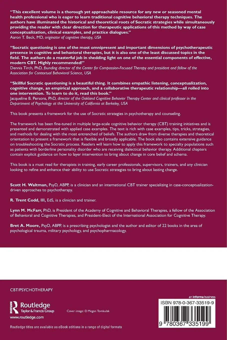 Rückseite: 9780367335199 | Socratic Questioning for Therapists and Counselors | Waltman (u. a.)
