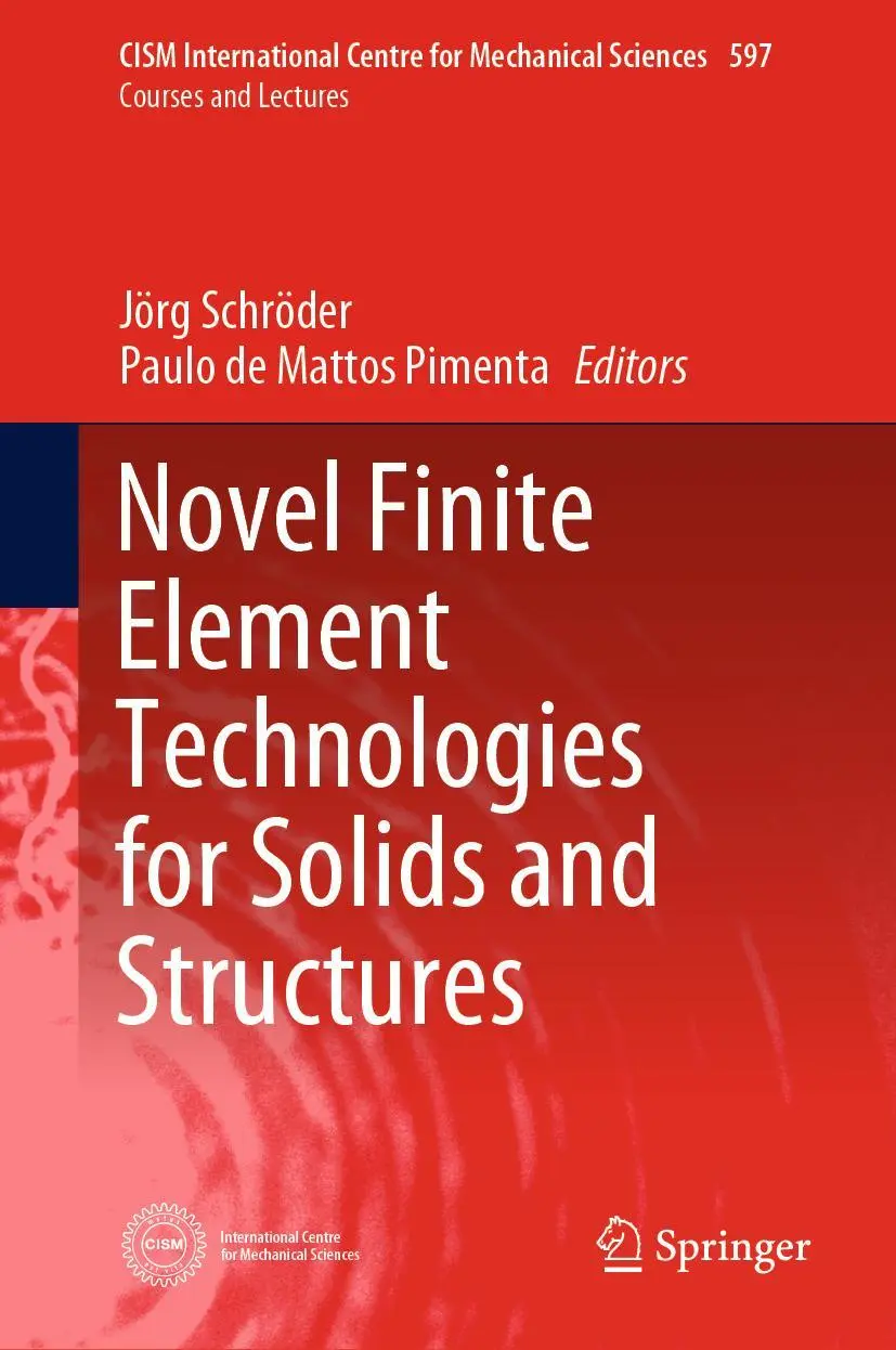 Cover: 9783030335199 | Novel Finite Element Technologies for Solids and Structures | Buch