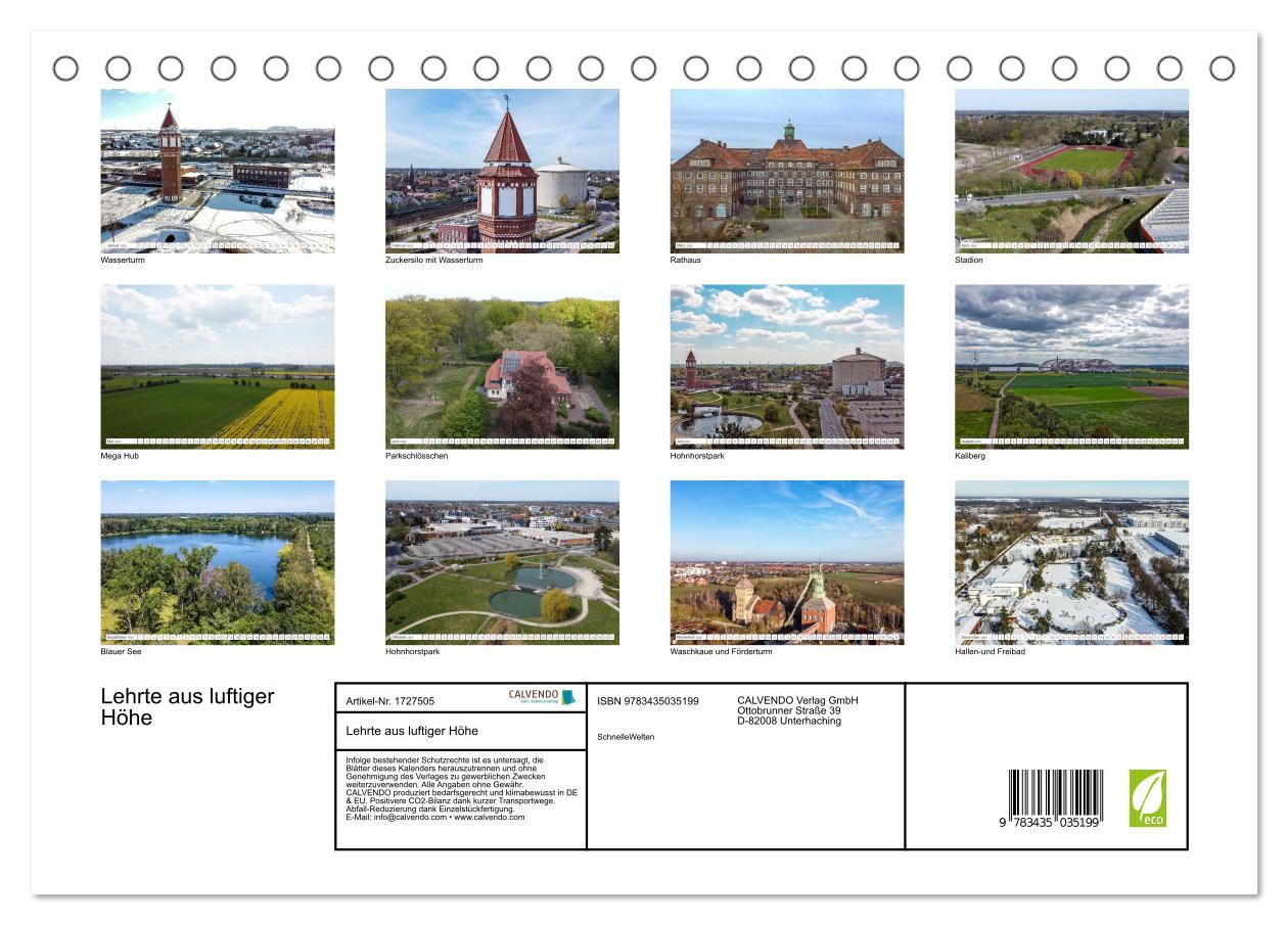 Bild: 9783435035199 | Lehrte aus luftiger Höhe (Tischkalender 2025 DIN A5 quer), CALVENDO...