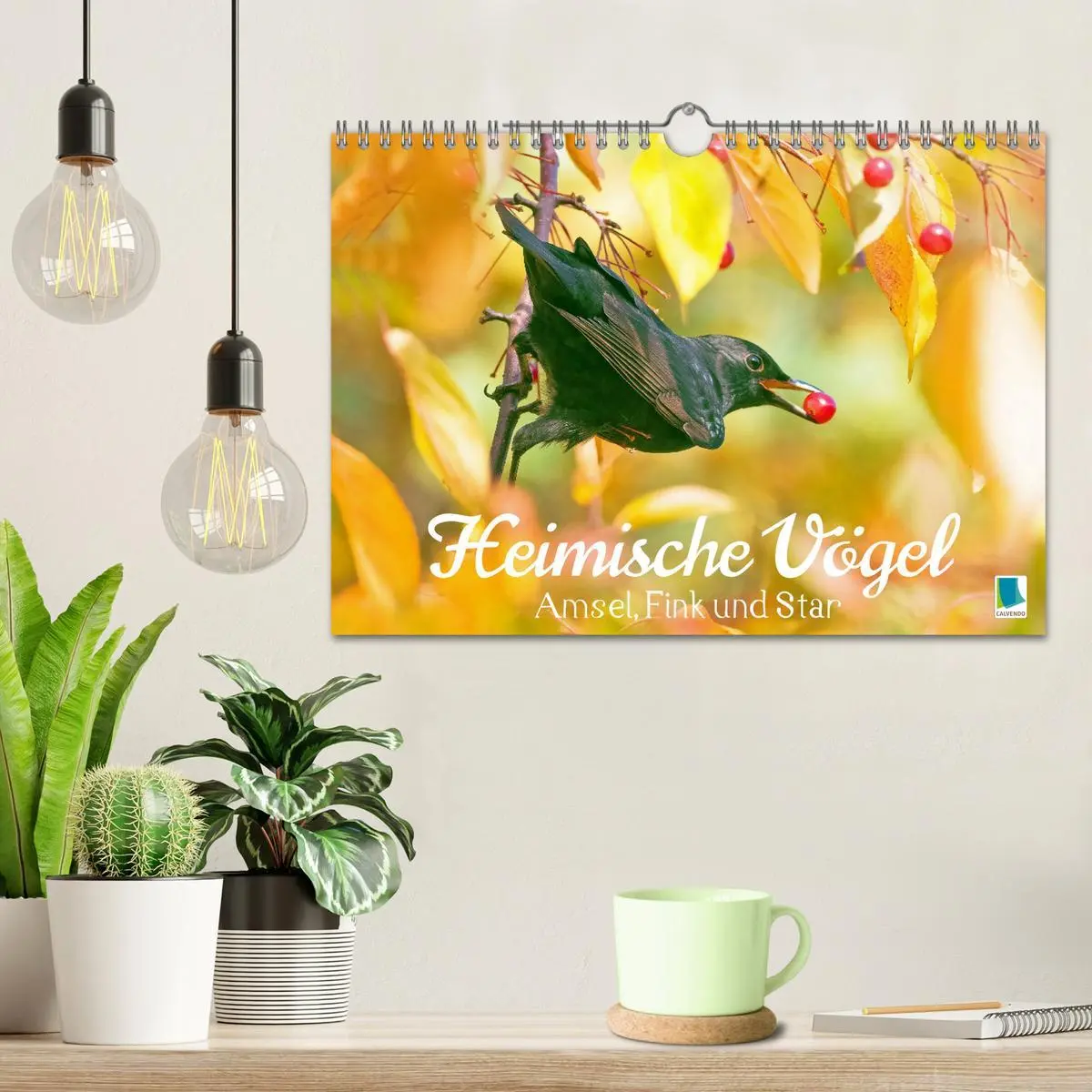Bild: 9783457365199 | Amsel, Fink und Star: Heimische Vögel (Wandkalender 2026 DIN A4...