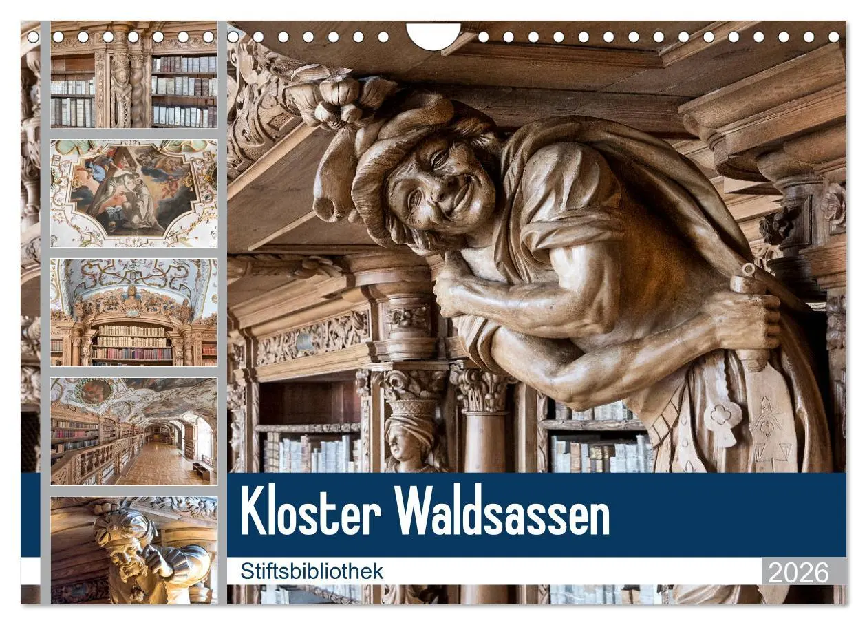 Cover: 9783457745199 | Kloster Waldsassen Stiftsbibliothek (Wandkalender 2026 DIN A4...