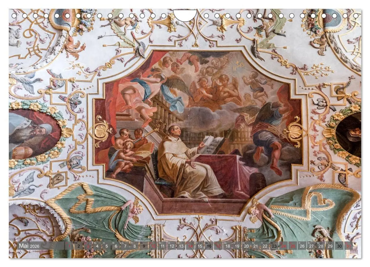 Bild: 9783457745199 | Kloster Waldsassen Stiftsbibliothek (Wandkalender 2026 DIN A4...