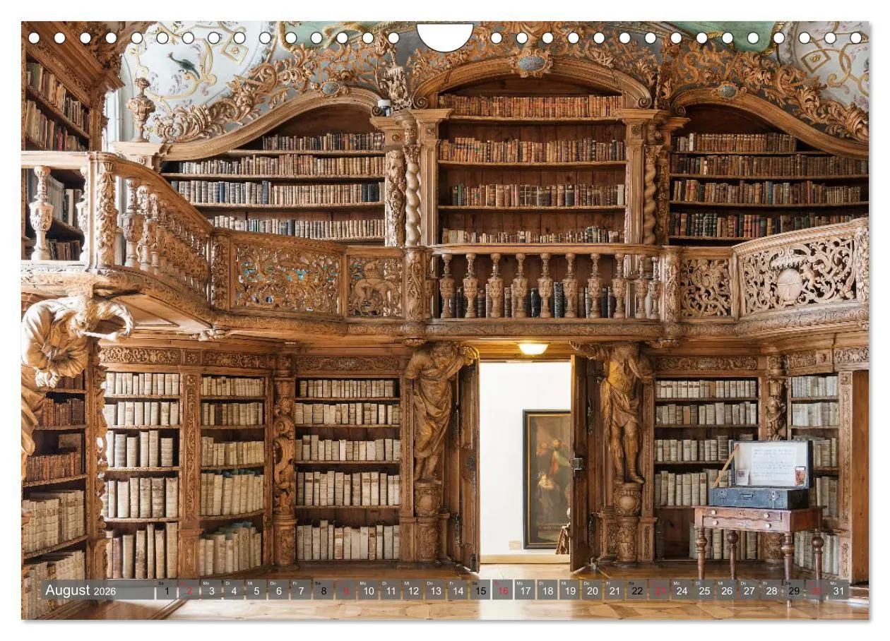 Bild: 9783457745199 | Kloster Waldsassen Stiftsbibliothek (Wandkalender 2026 DIN A4...