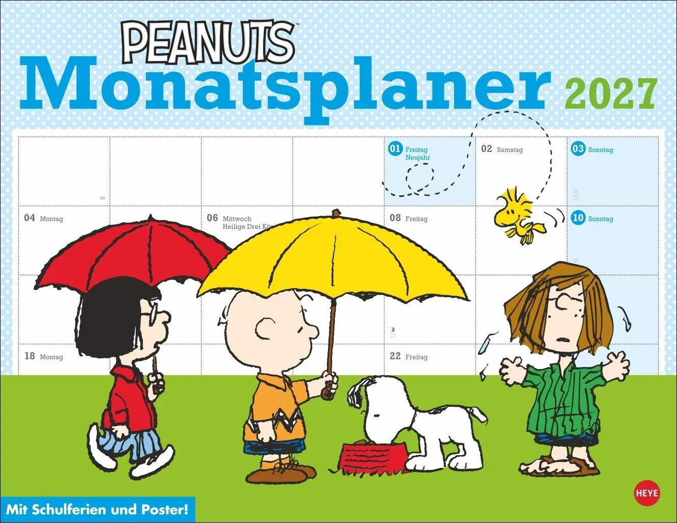 Cover: 9783756415199 | Peanuts Monatsplaner 2027 | Heye | Kalender | Peanuts Kalender Heye