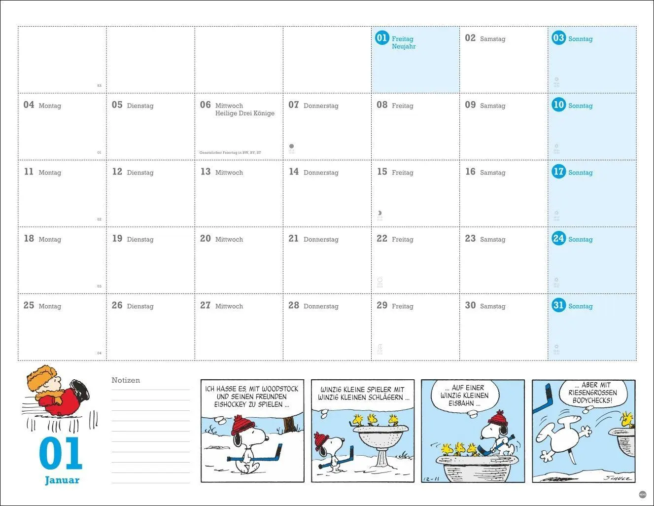Bild: 9783756415199 | Peanuts Monatsplaner 2027 | Heye | Kalender | Peanuts Kalender Heye