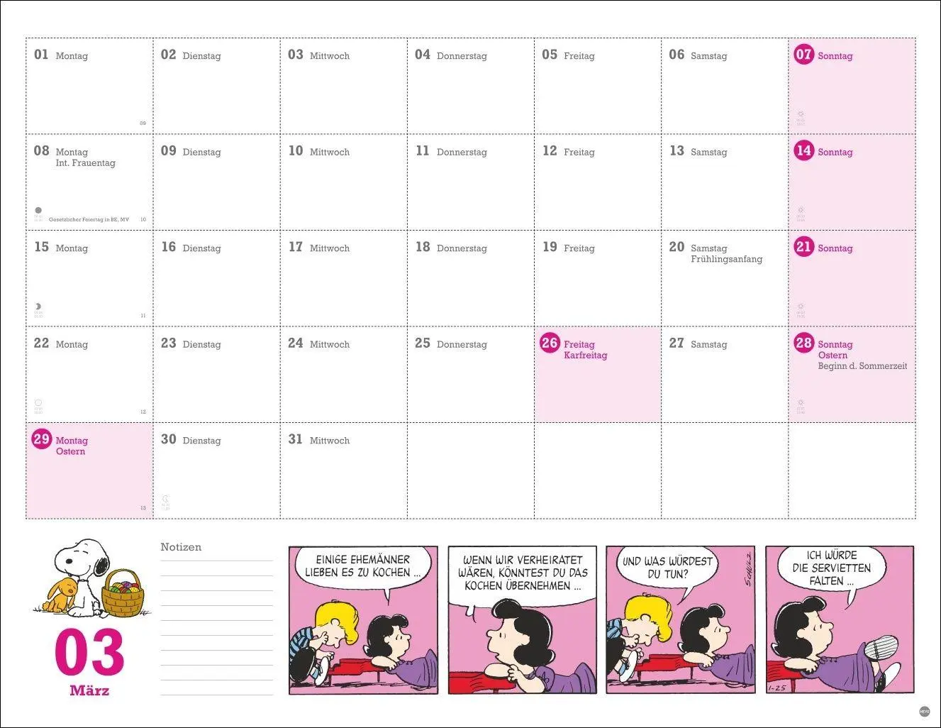 Bild: 9783756415199 | Peanuts Monatsplaner 2027 | Heye | Kalender | Peanuts Kalender Heye