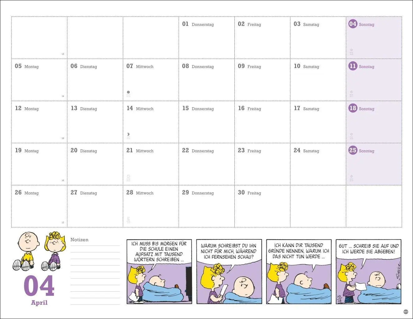 Bild: 9783756415199 | Peanuts Monatsplaner 2027 | Heye | Kalender | Peanuts Kalender Heye