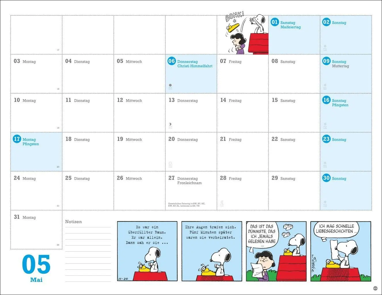 Bild: 9783756415199 | Peanuts Monatsplaner 2027 | Heye | Kalender | Peanuts Kalender Heye