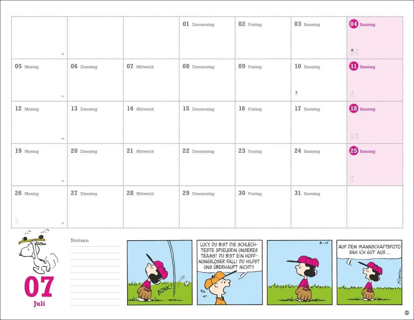 Bild: 9783756415199 | Peanuts Monatsplaner 2027 | Heye | Kalender | Peanuts Kalender Heye