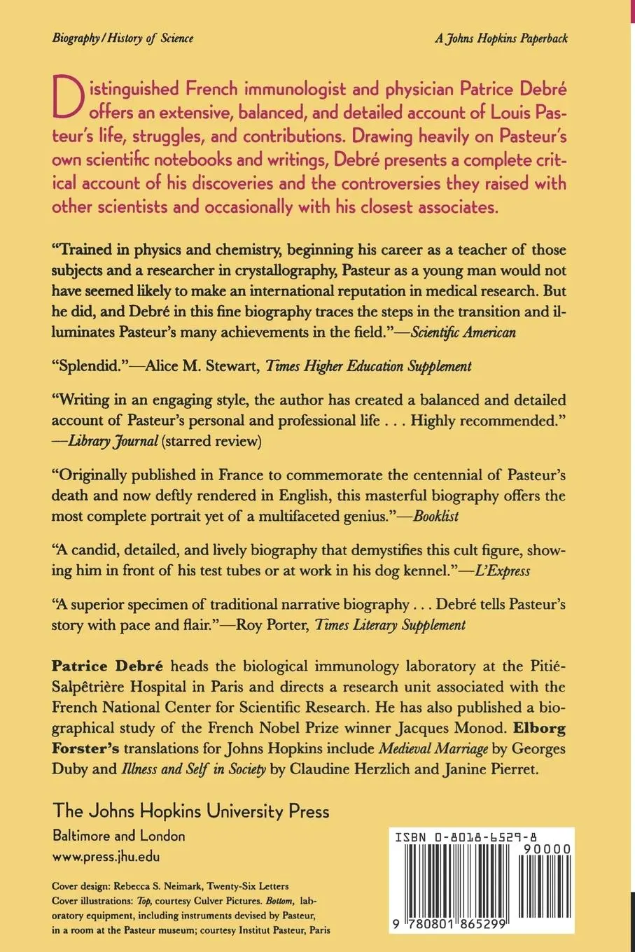 Rückseite: 9780801865299 | Louis Pasteur | Patrice Debre (u. a.) | Taschenbuch | Englisch | 2000