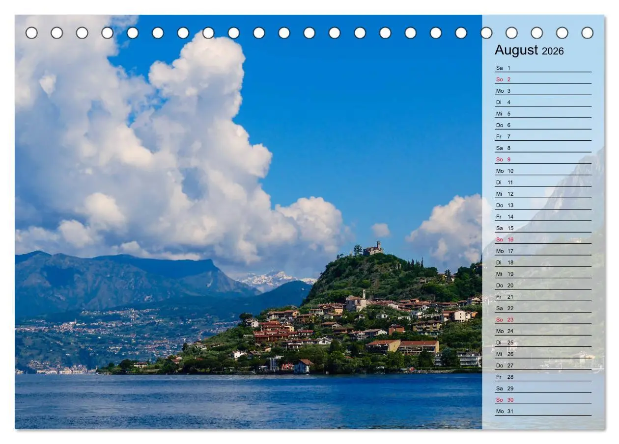 Bild: 9783457805299 | Impressionen vom Iseosee (Tischkalender 2026 DIN A5 quer), CALVENDO...
