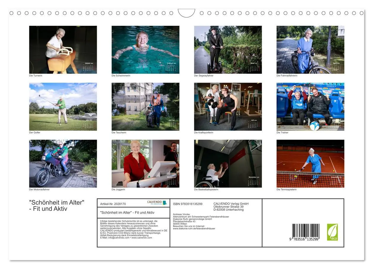 Bild: 9783516135299 | "Schönheit im Alter" - Fit und Aktiv (Wandkalender 2026 DIN A3...