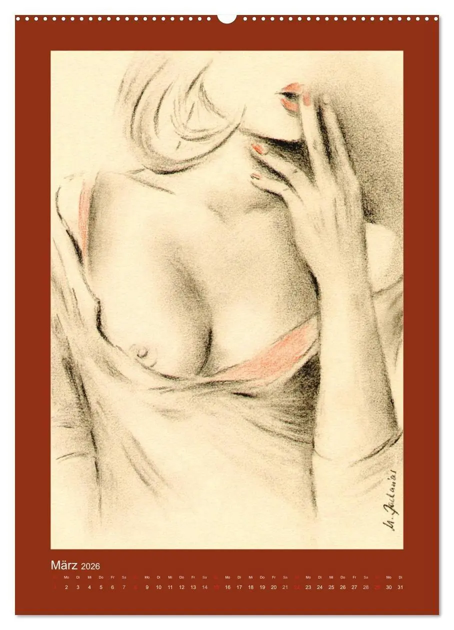 Bild: 9783516445299 | Erotische Malerei - Akt und Dessous (hochwertiger Premium...