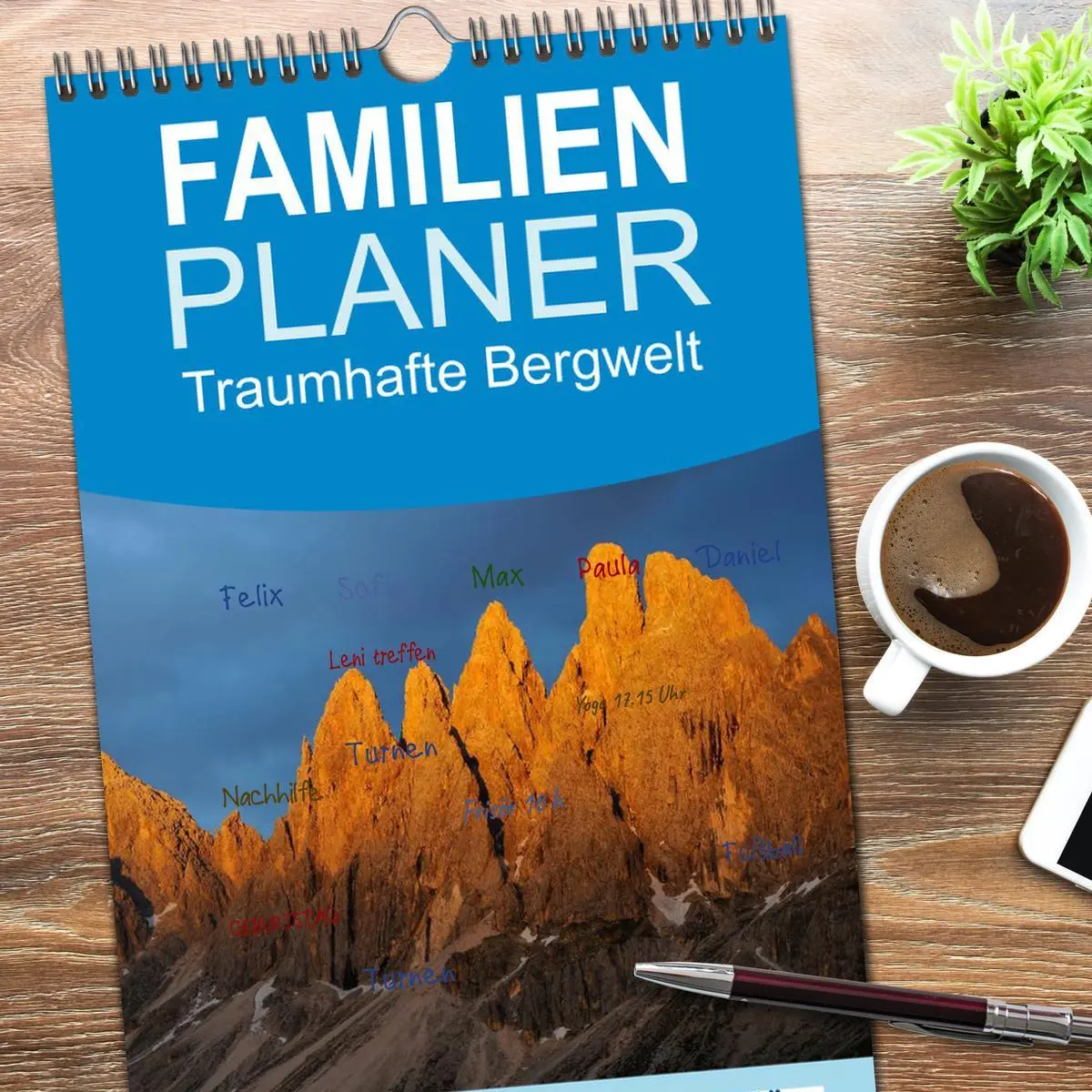 Bild: 9783516515299 | Familienplaner 2026 - Traumhafte Bergwelt Kalender mit 5 Spalten...