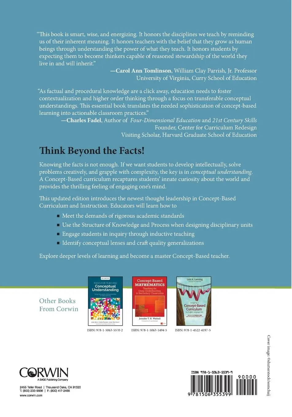 Rückseite: 9781506355399 | Concept-Based Curriculum and Instruction for the Thinking Classroom