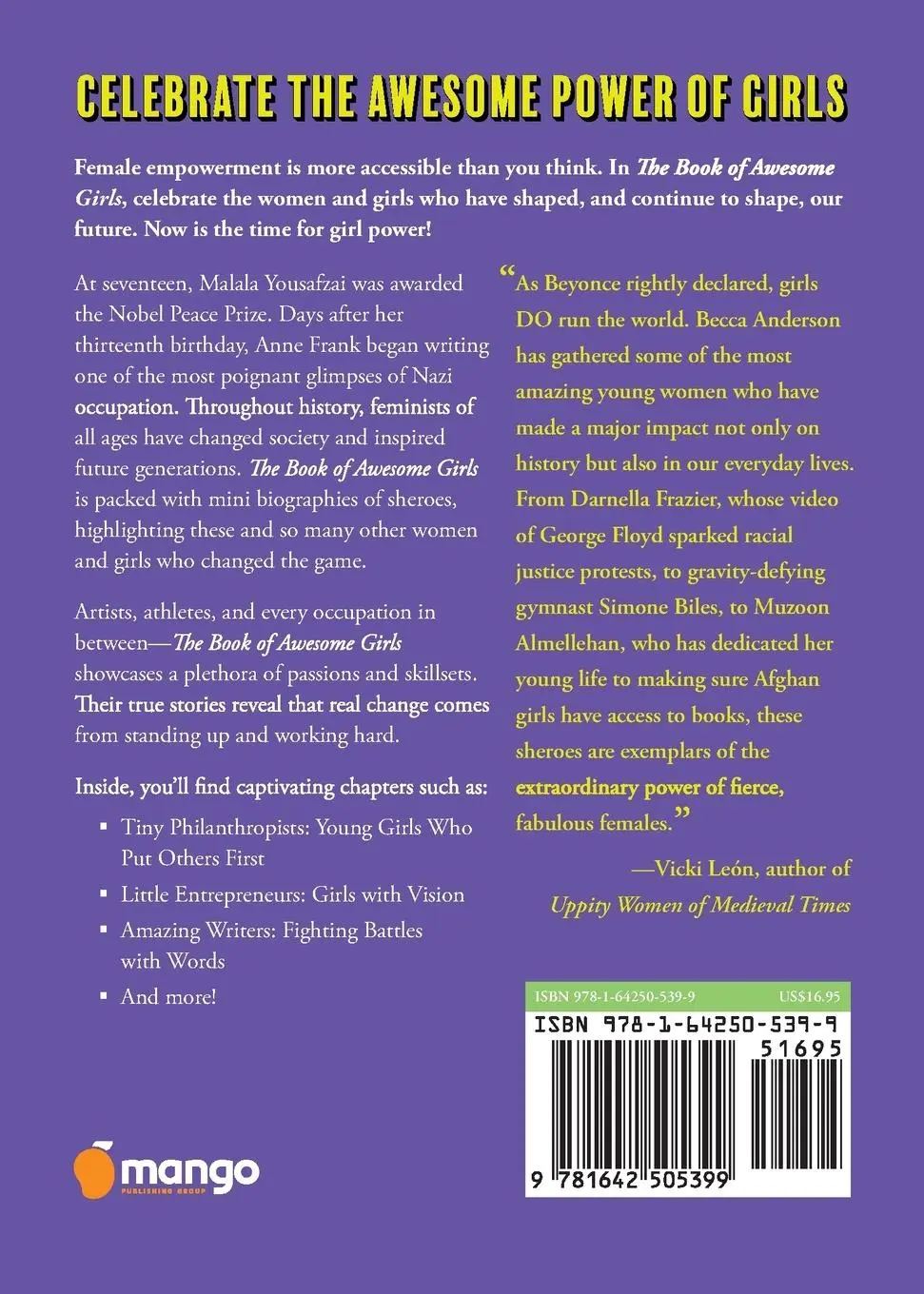 Rückseite: 9781642505399 | The Book of Awesome Girls | Becca Anderson (u. a.) | Taschenbuch
