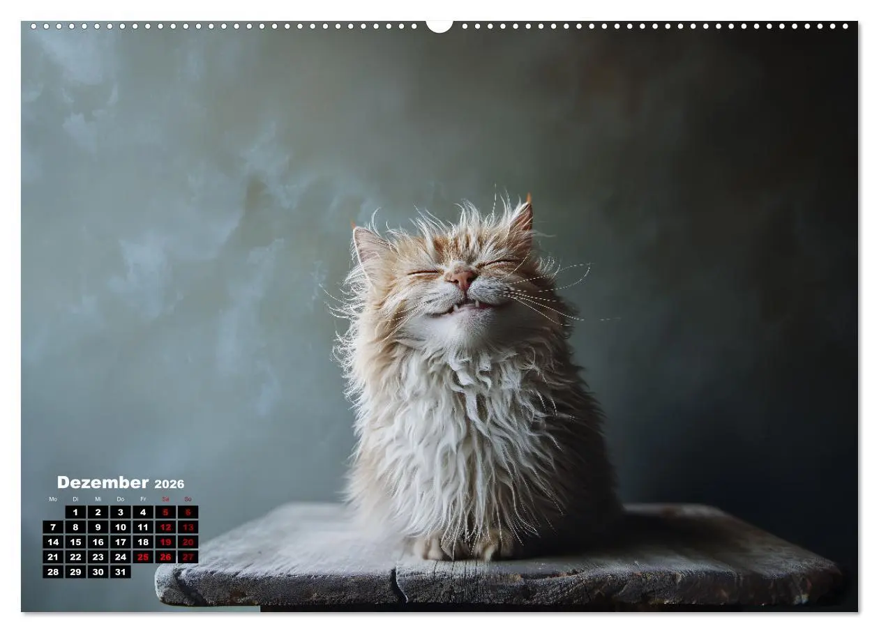 Bild: 9783457345399 | Auch Katzen lachen gern (hochwertiger Premium Wandkalender 2026 DIN...