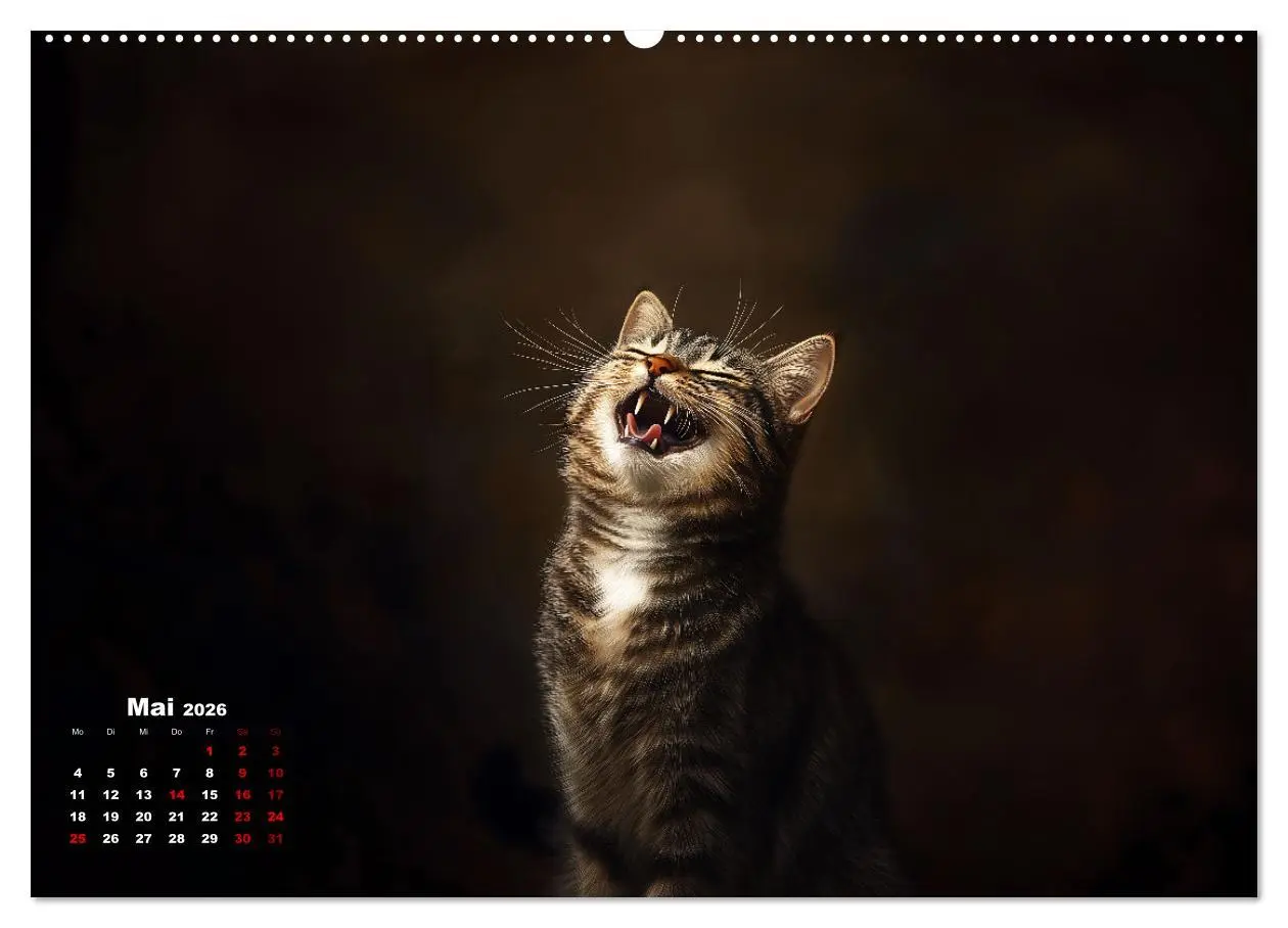 Bild: 9783457345399 | Auch Katzen lachen gern (hochwertiger Premium Wandkalender 2026 DIN...